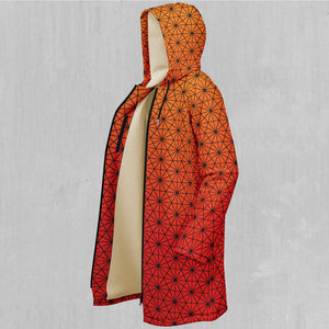 Star Net (Pyro) Zip Up Cloak (White Fur)