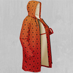 Star Net (Pyro) Zip Up Cloak (White Fur)