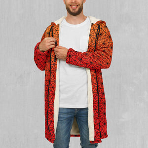 Star Net (Pyro) Zip Up Cloak (White Fur)