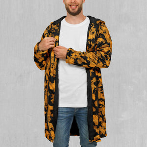 Stinger Yellow Camo Zip Up Cloak (Black Fur)