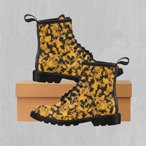 Stinger Yellow Camo Women's Lace Up Boots