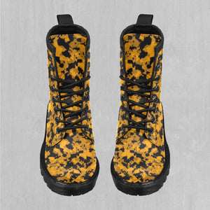 Stinger Yellow Camo Women's Lace Up Boots