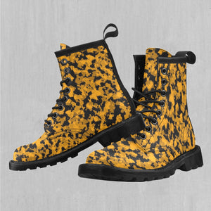 Stinger Yellow Camo Women's Lace Up Boots