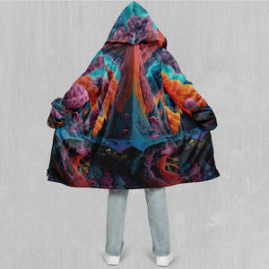 Surreal Summit Zip Up Cloak (Black Fur)