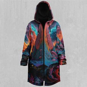 Surreal Summit Zip Up Cloak (Black Fur)