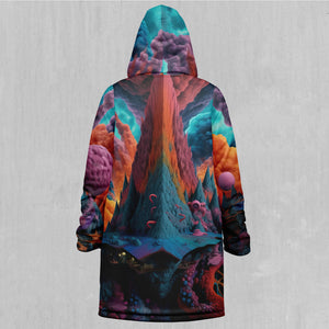 Surreal Summit Zip Up Cloak (Black Fur)