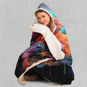 Surreal Summit Hooded Blanket