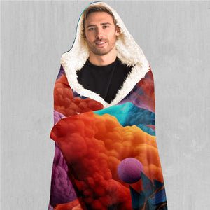 Surreal Summit Hooded Blanket