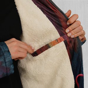 Surreal Summit Zip Up Cloak (White Fur)