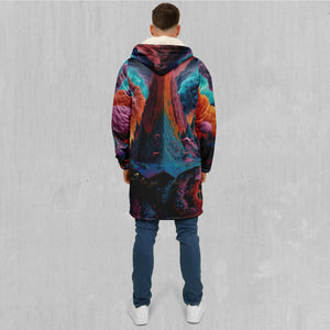 Surreal Summit Zip Up Cloak (White Fur)