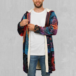 Surreal Summit Zip Up Cloak (White Fur)