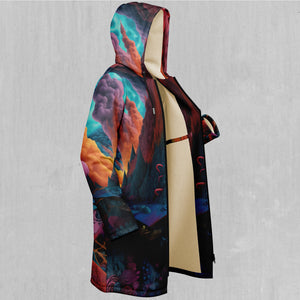 Surreal Summit Zip Up Cloak (White Fur)