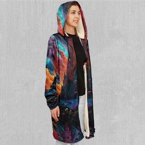 Surreal Summit Zip Up Cloak (White Fur)