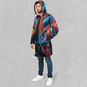 Surreal Summit Zip Up Cloak (White Fur)