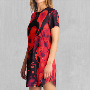 Scarlet Fusion T-Shirt Dress