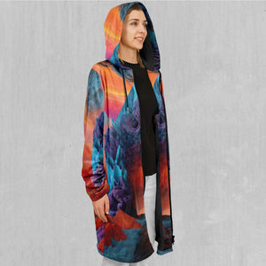 The Portal Between Zip Up Cloak (Black Fur)