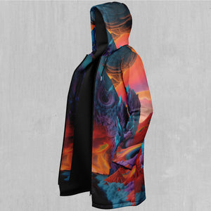 The Portal Between Zip Up Cloak (Black Fur)