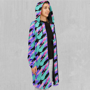 Vapor Camo Zip Up Cloak (Black Fur)