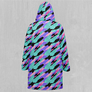 Vapor Camo Zip Up Cloak (Black Fur)