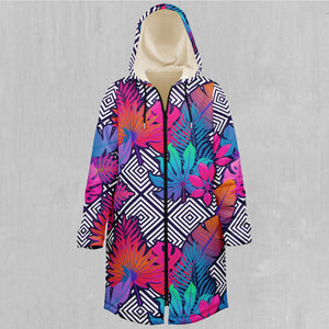 Vault Tropic Zip Up Cloak (White Fur)