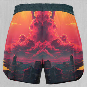 Cyber Skyline Women's Shorts