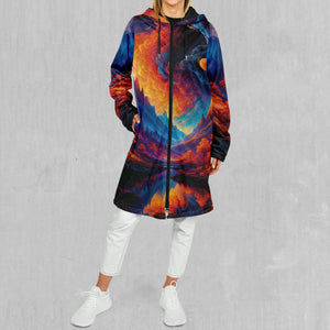 Wonderland Valley Zip Up Cloak (Black Fur)