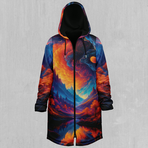 Wonderland Valley Zip Up Cloak (Black Fur)