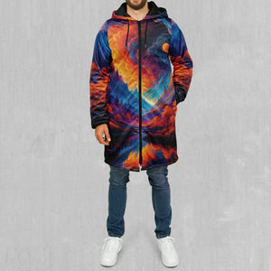 Wonderland Valley Zip Up Cloak (Black Fur)