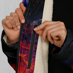 Wonderland Valley Zip Up Cloak (White Fur)