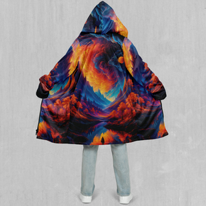 Wonderland Valley Zip Up Cloak (White Fur)