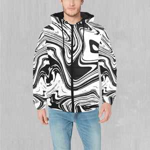 Yin Yang Drip Puffer Jacket