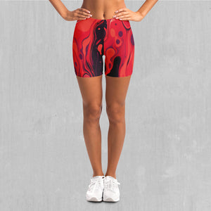 Scarlet Fusion Yoga Shorts