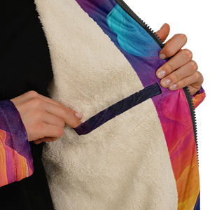 Spectral Heights Zip Up Cloak (White Fur)