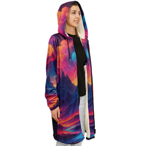 Spectral Heights Zip Up Cloak (White Fur)