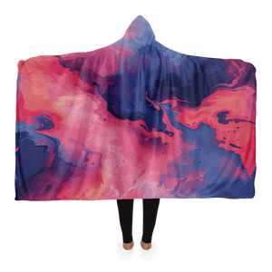 Quantum Tides Hooded Blanket