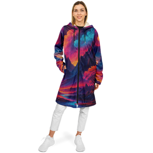 Spectral Heights Zip Up Cloak (White Fur)