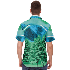 Minty Wonderland Button Down Shirt