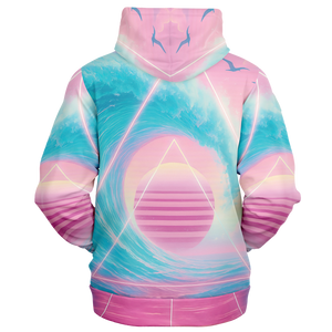 Grid Tide Zip Hoodie