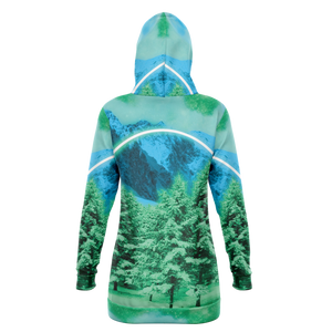 The Minty Wonderland Hoodie Dress