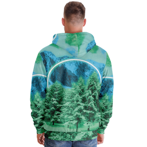 Minty Wonderland Sherpa Hoodie