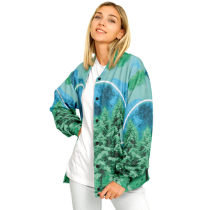 Minty Wonderland Varsity Jacket