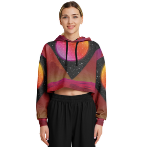 Desert Continuum Cropped Hoodie