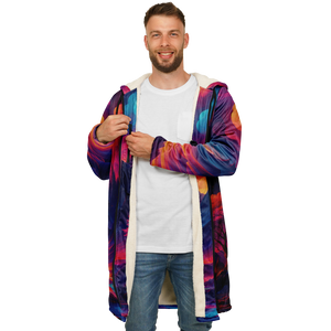 Spectral Heights Zip Up Cloak (White Fur)