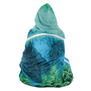 Minty Wonderland Hooded Blanket