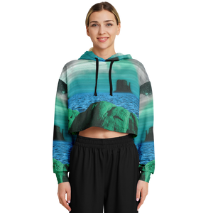 Emerald Canyon Cropped Hoodie