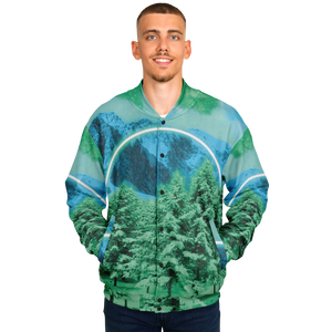 Minty Wonderland Varsity Jacket