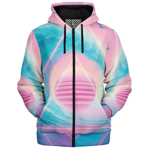 Grid Tide Sherpa Hoodie