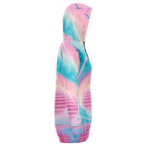 Grid Tide Hoodie Dress