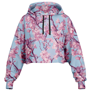 Cherry Blossom Cropped Hoodie