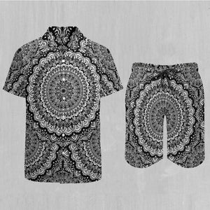 Floral Mandala Men's Beach Set